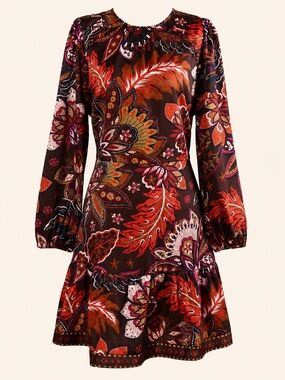 S4 Petite NWT LOFT Ann Taylor Vibrant Colors Mini Dress Zip Back